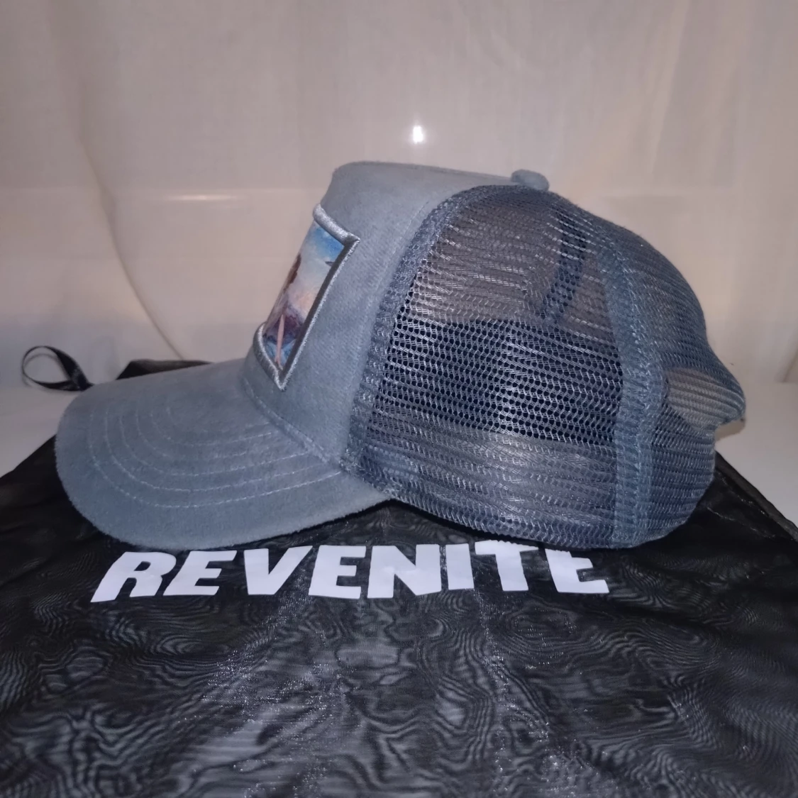 Revenite velvet keps Monaco Aquamarine  - 90