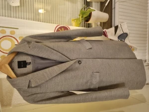 Grå ullkappa - Grå ullkappa strl s/m i fint skick.