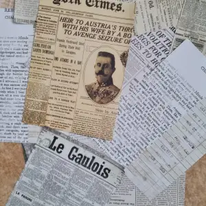 Vintage tidningar deco
