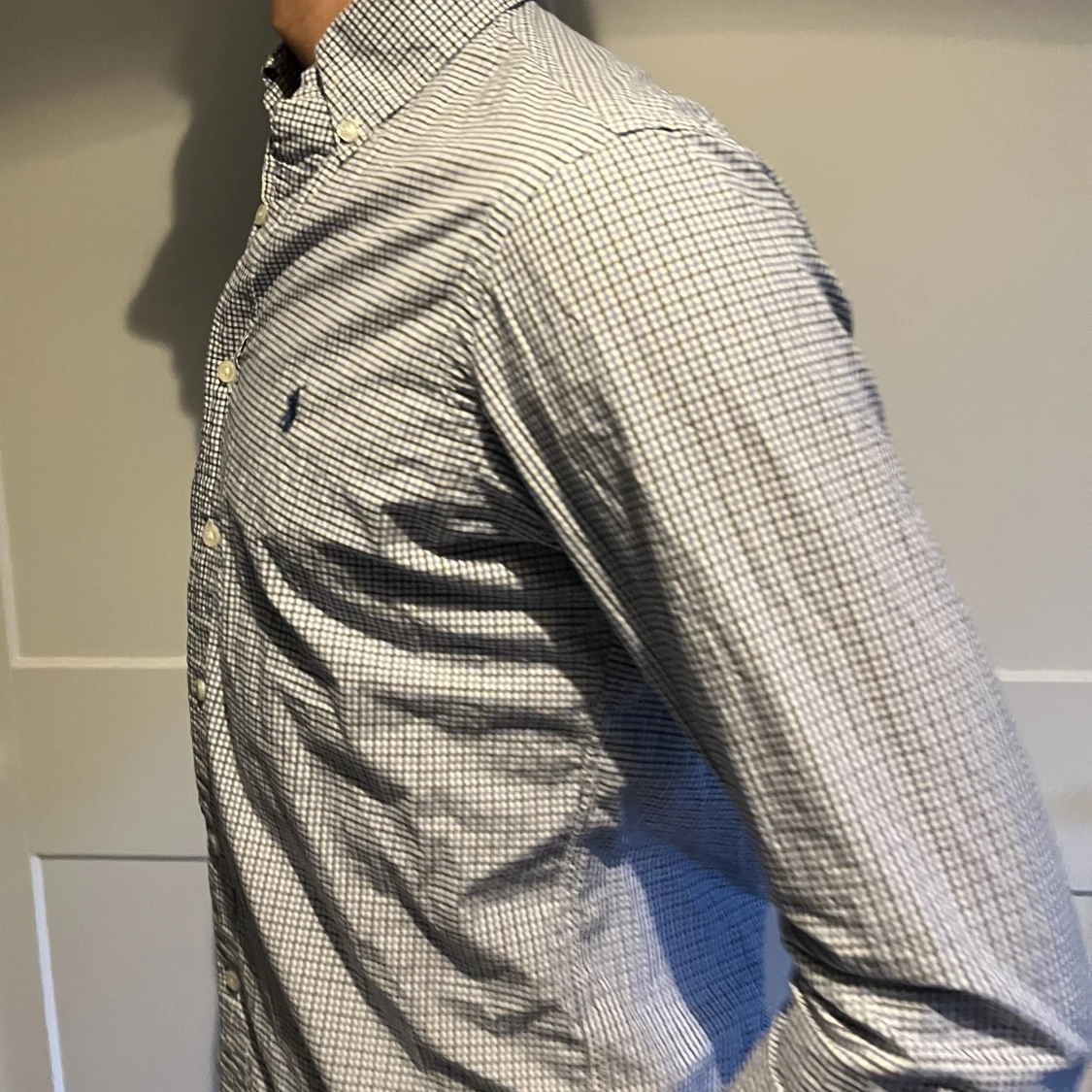 Ralph lauren, rutig skjorta - 90