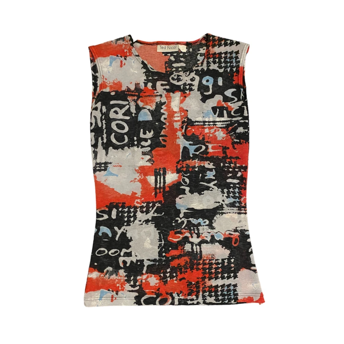 Mesh linne med tryck