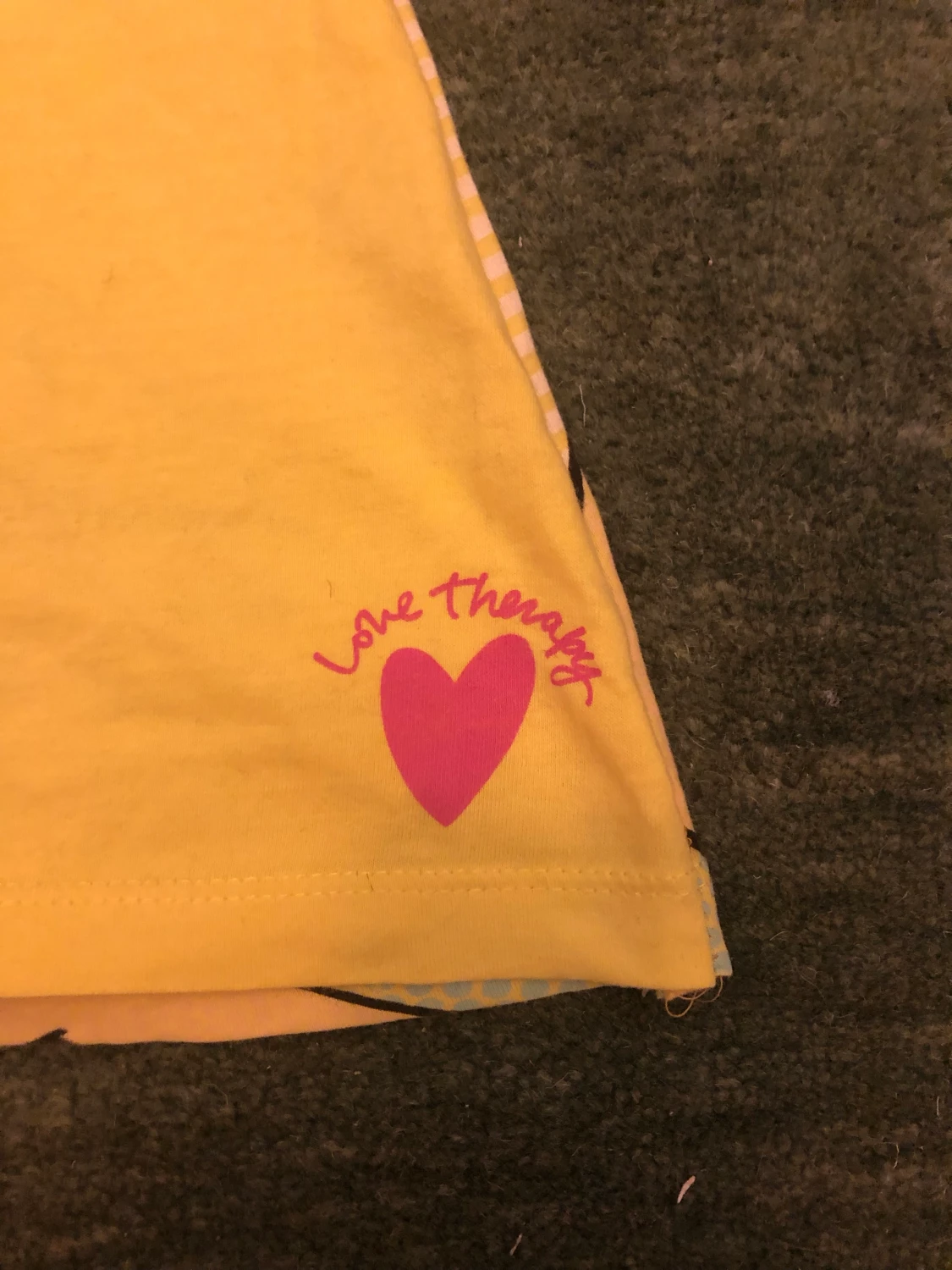 Linne med tryck - 91