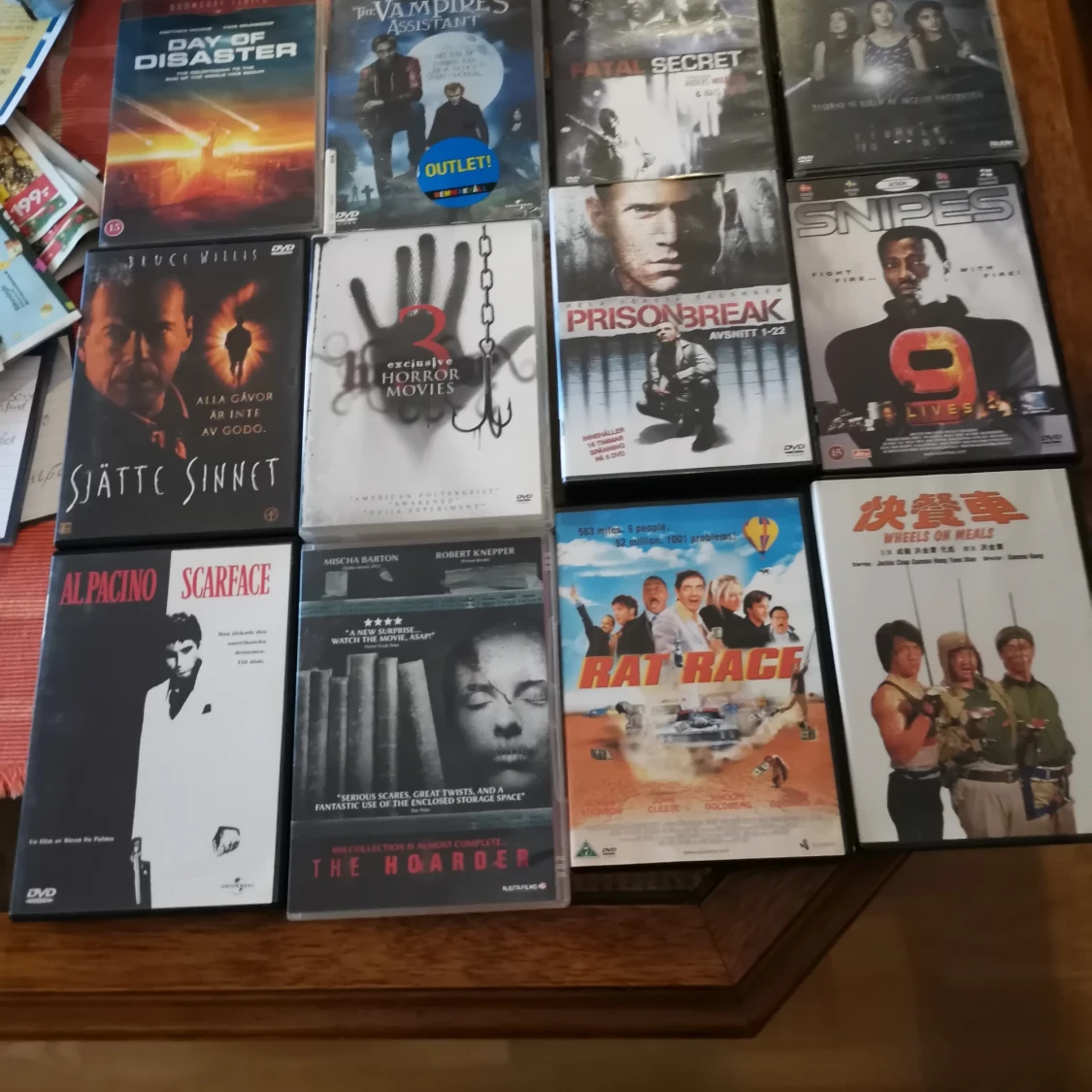 12 st dvd filmer blandat 20 kr st