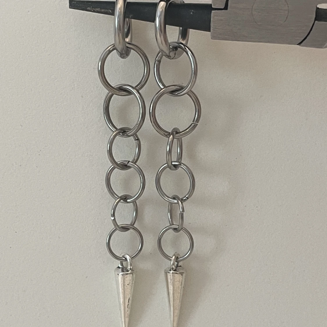 Layerd hoop earrings Ultra long