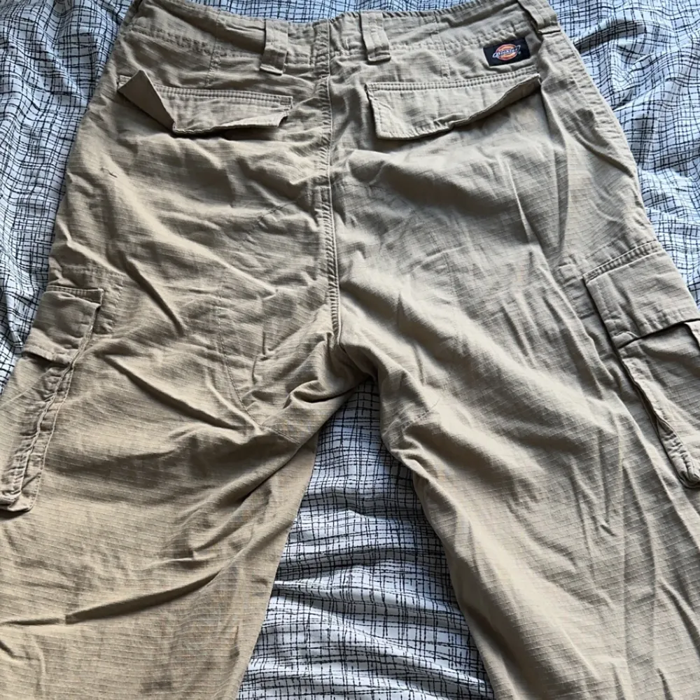 Dickies Eagle Bend Cargo pants, köpt direkt ifrån deras hemsida och är använd ett fåtal gånger. Kommer dock inte till någon nytta längre.  Storlek: Small (29) Baggy fit. Jeans & Byxor.