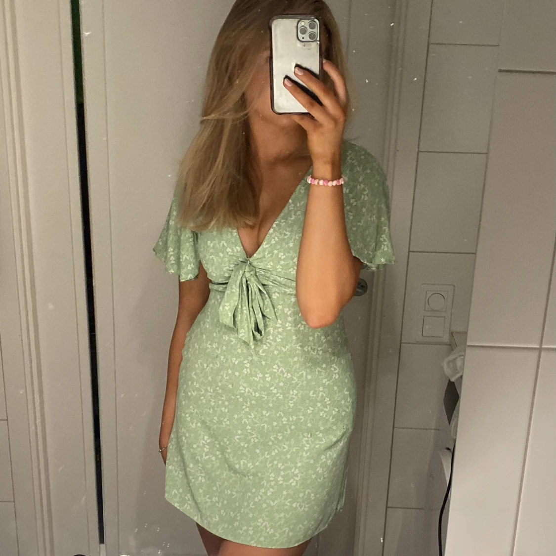 Grön Zara klänning