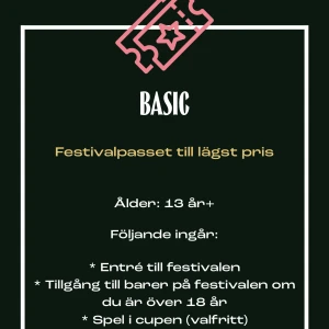 Brännbollsyran 3 dagar biljett - Brännbollsyran konsert 3 dagars biljett. Biljetten och kvittot är digitalt kom privat för mer information.