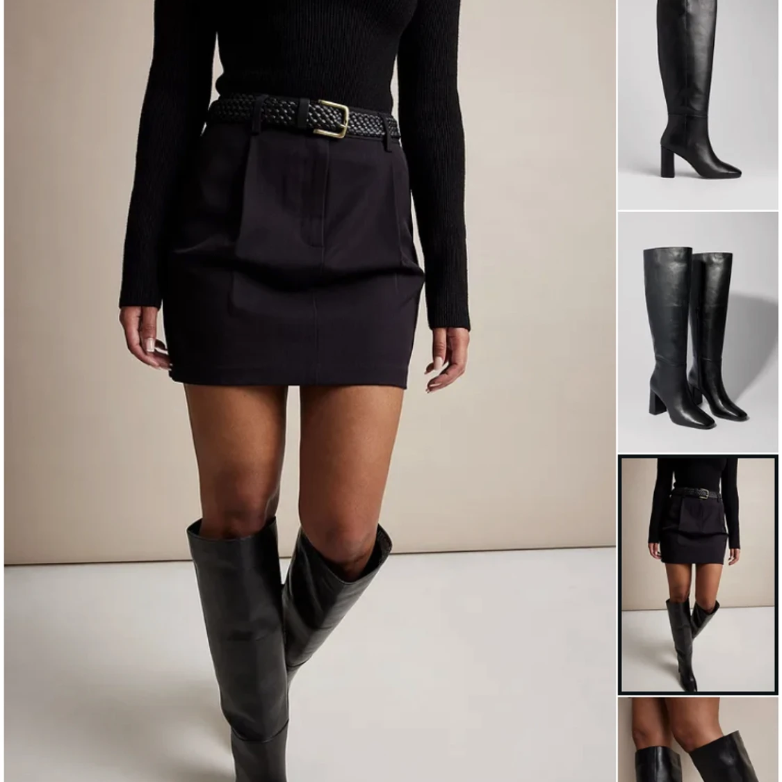 NYA knähöga stövlar (äkta läder)