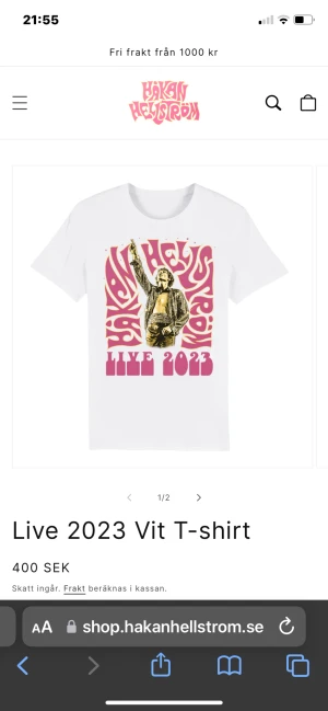 Håkan Hellström merch Vit  - Nu säljer jag min Håkan Hellström tshirt som jag köpte på way out west. Köpt för 450kr där men står 400kr på hemsidan. Använd ett fåtal gånger och inga hål eller fläckar. 