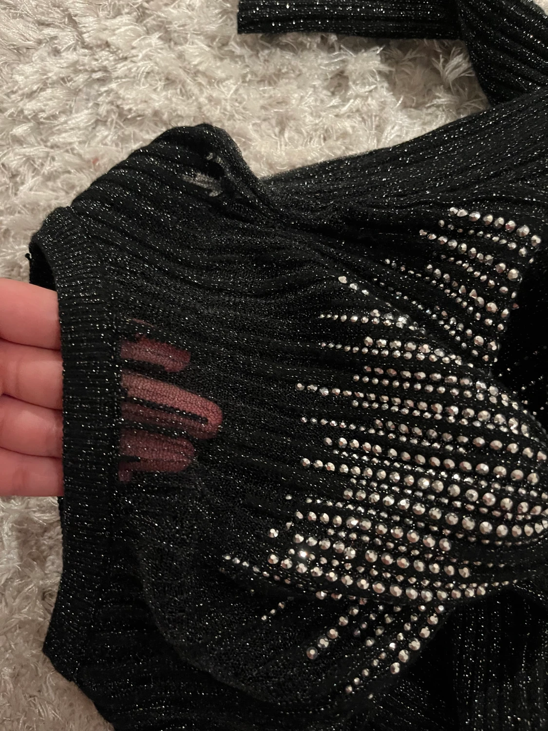 Glittrig fest topp - 90