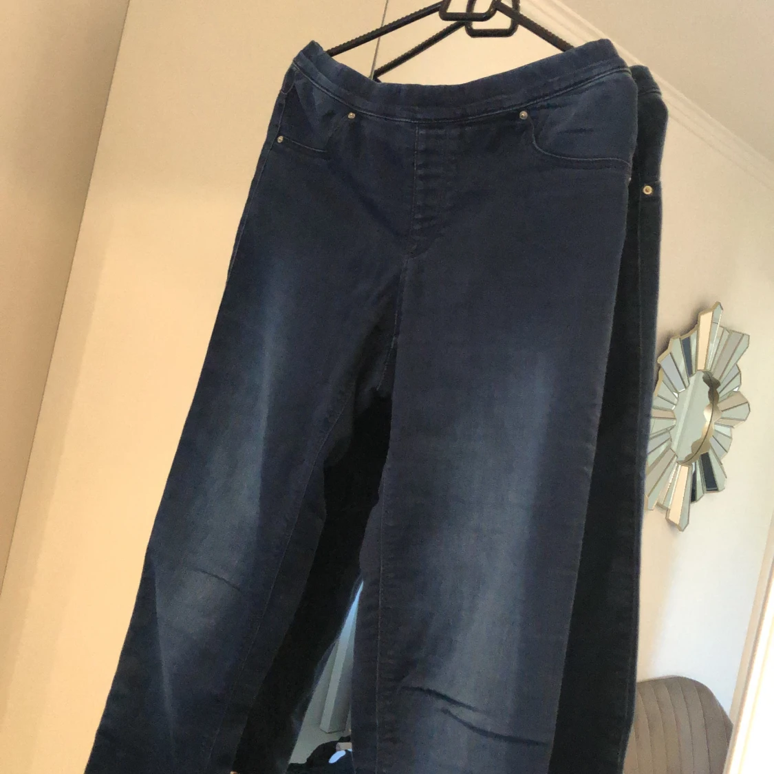 Marinblå chinos - 90