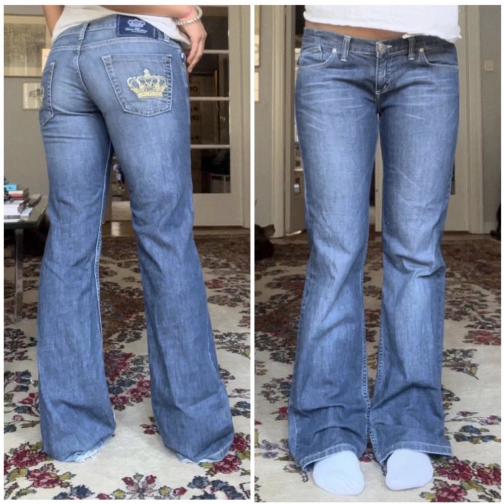 Midja:86 innerben:79 tjejen på bilder är 165❤️. Jeans & Byxor.