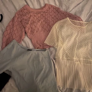 Alla tillsammans  - Säljer alla topparna tillsammans🫶 storlek s alla förutom den blåa, den är st xs! 125 kr för alla! 