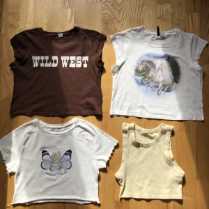 H&M tröja tanktop t-shirt Monki - En samling av H&M och Monki tröjor, aldrig använda. Får alla på köpet! 