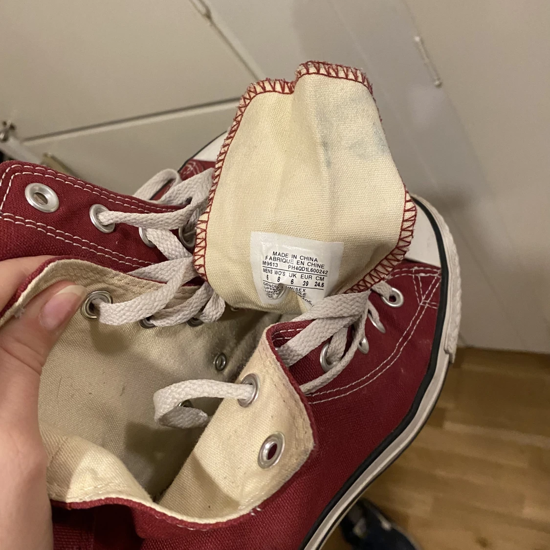 Vinröd converse - 91