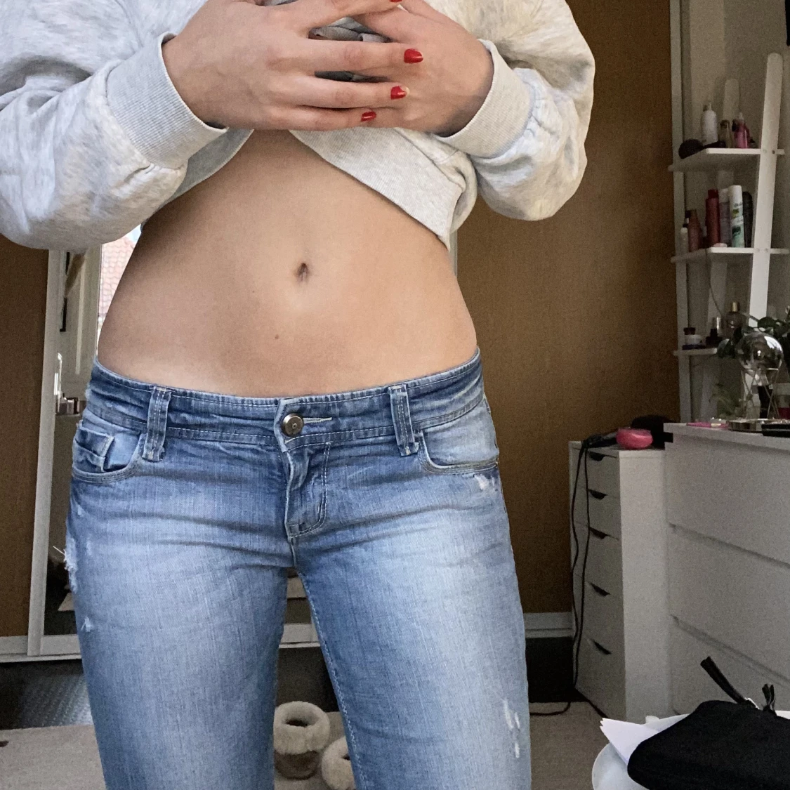 Lågmidjade jeans - 90