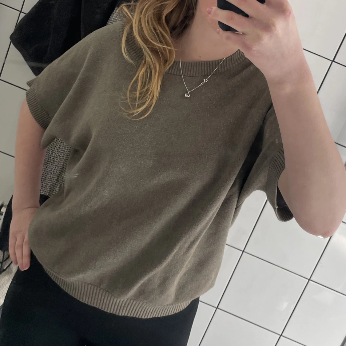 Stickad T-shirt  - 90