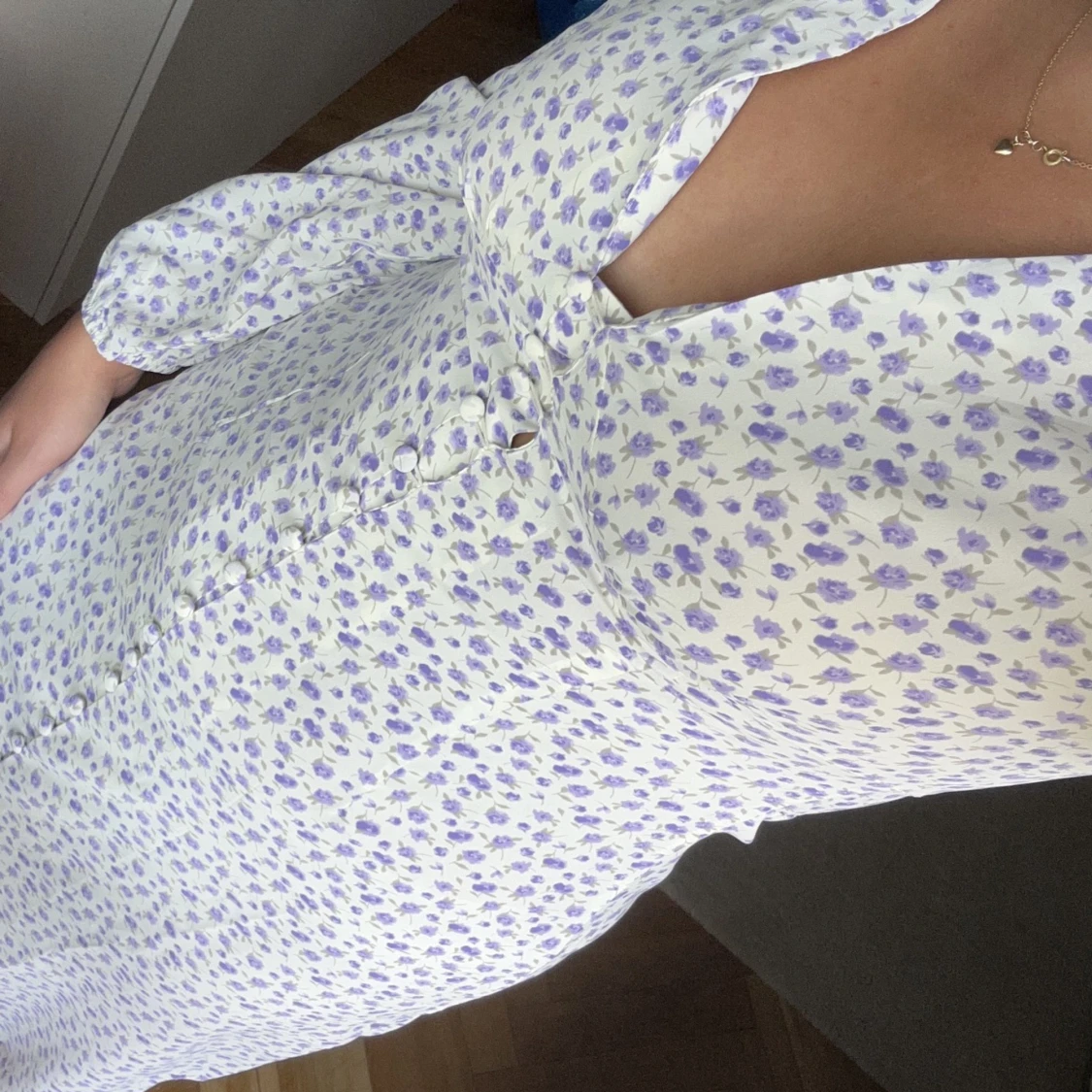 Blommig långklänning  - 91