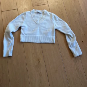 Stickad tröja Zara - Vit strl S