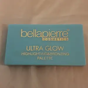 UltraGlow palette The ultimate cheek palette featuring four universal shades; three shimmery highlighters and one velvety matte contour shade. Finely milled pigments are easily blendable and can be mixed for the perfect glow, day or night. 200kr 