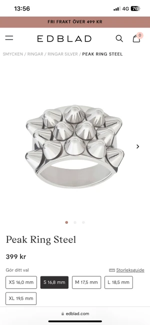 Edblad nitring - Säljer min populära silvriga Edblad nitring då jag tyvärr insåg att jag inte passar i silver❤️