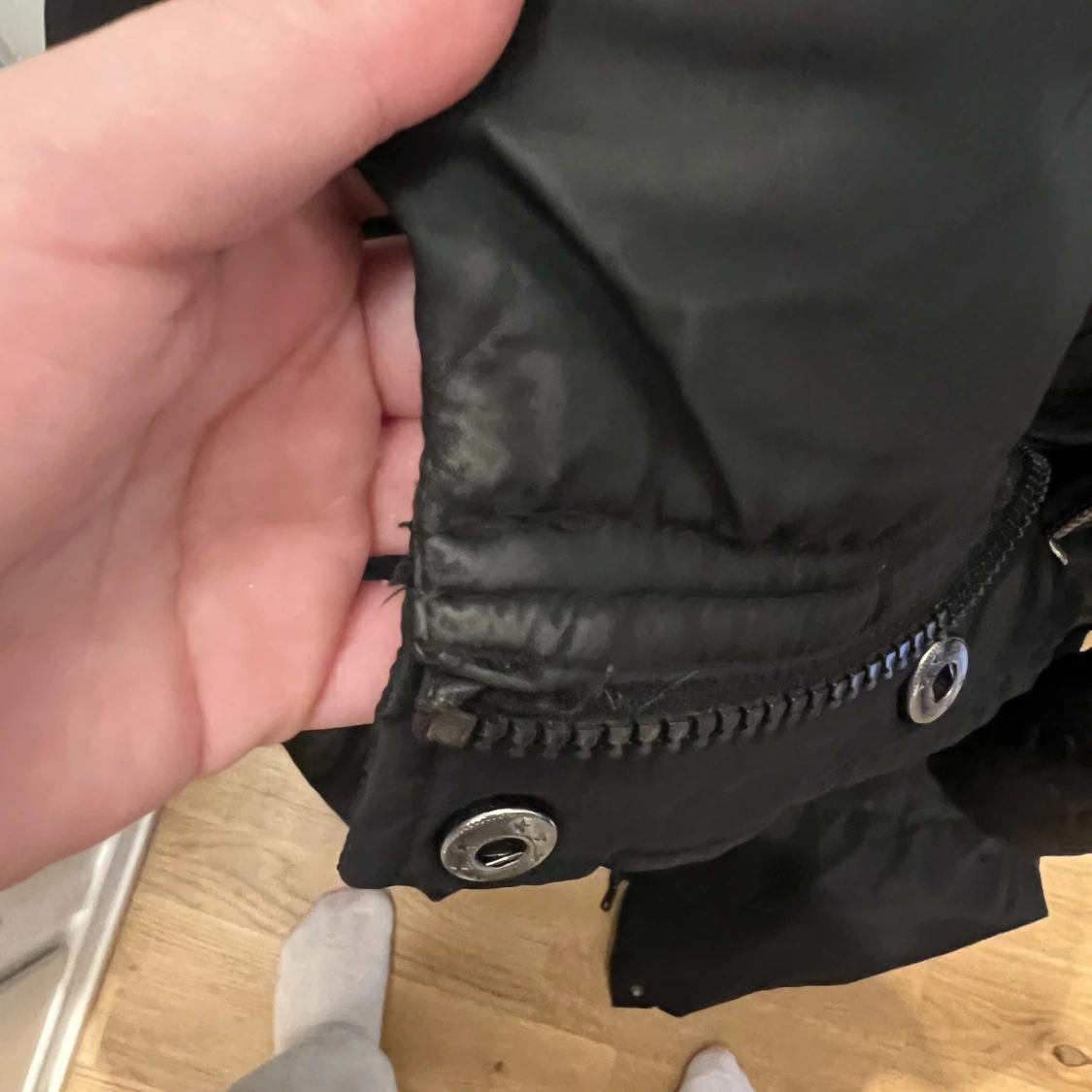 Jacka lång svart  - 91