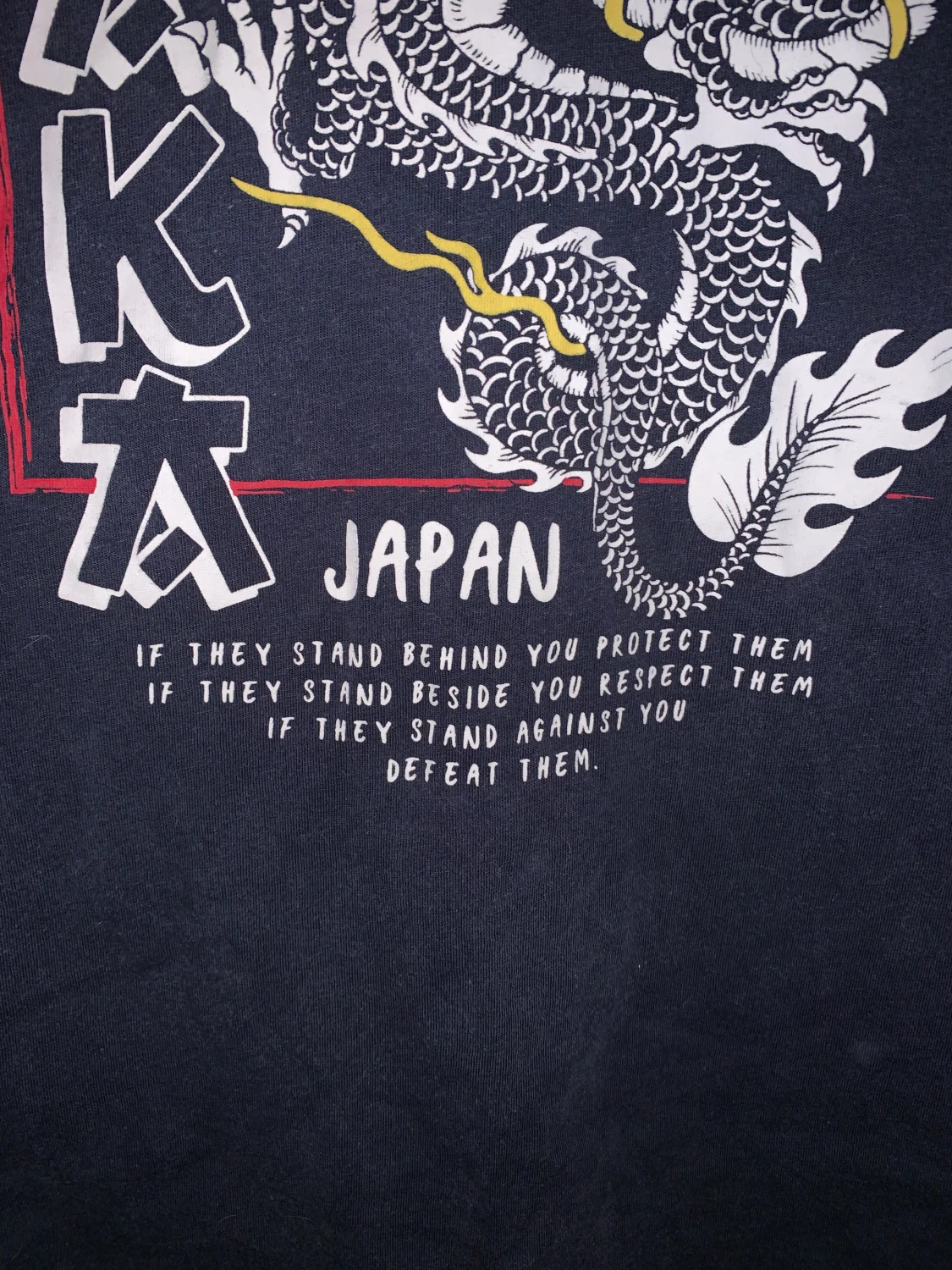 Blå t-shirt med tryck - 90