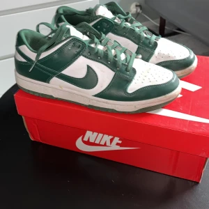 Dunk low spartan green  - Säljer ett par dunk low som jag köpte begagnade i agusti.