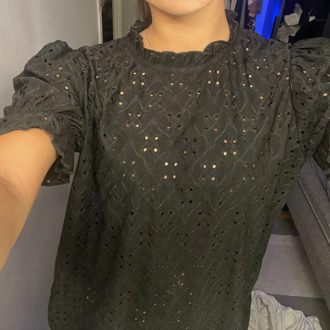 svart blus tröja  - 91