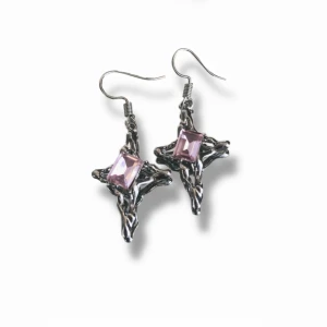 Pink Sparkle Earrings - Handgjorda Pink Sparkle Earrings i rostfritt stål.✨💗