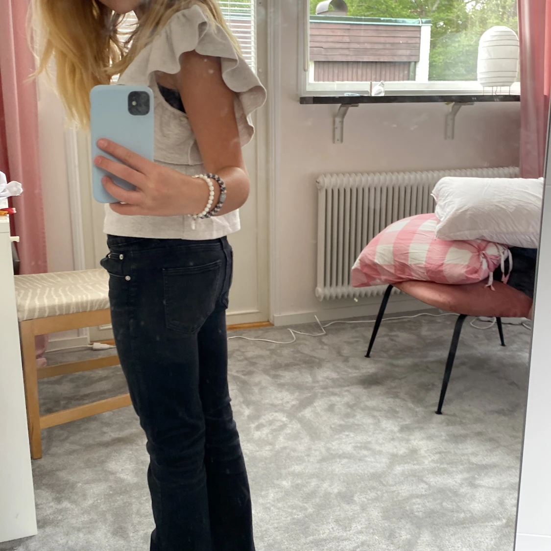 Bootcut lågmidgade jeans - 91