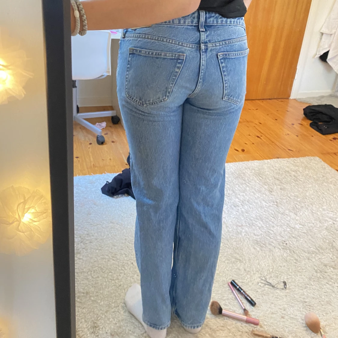 Straight low waist jeans - 90