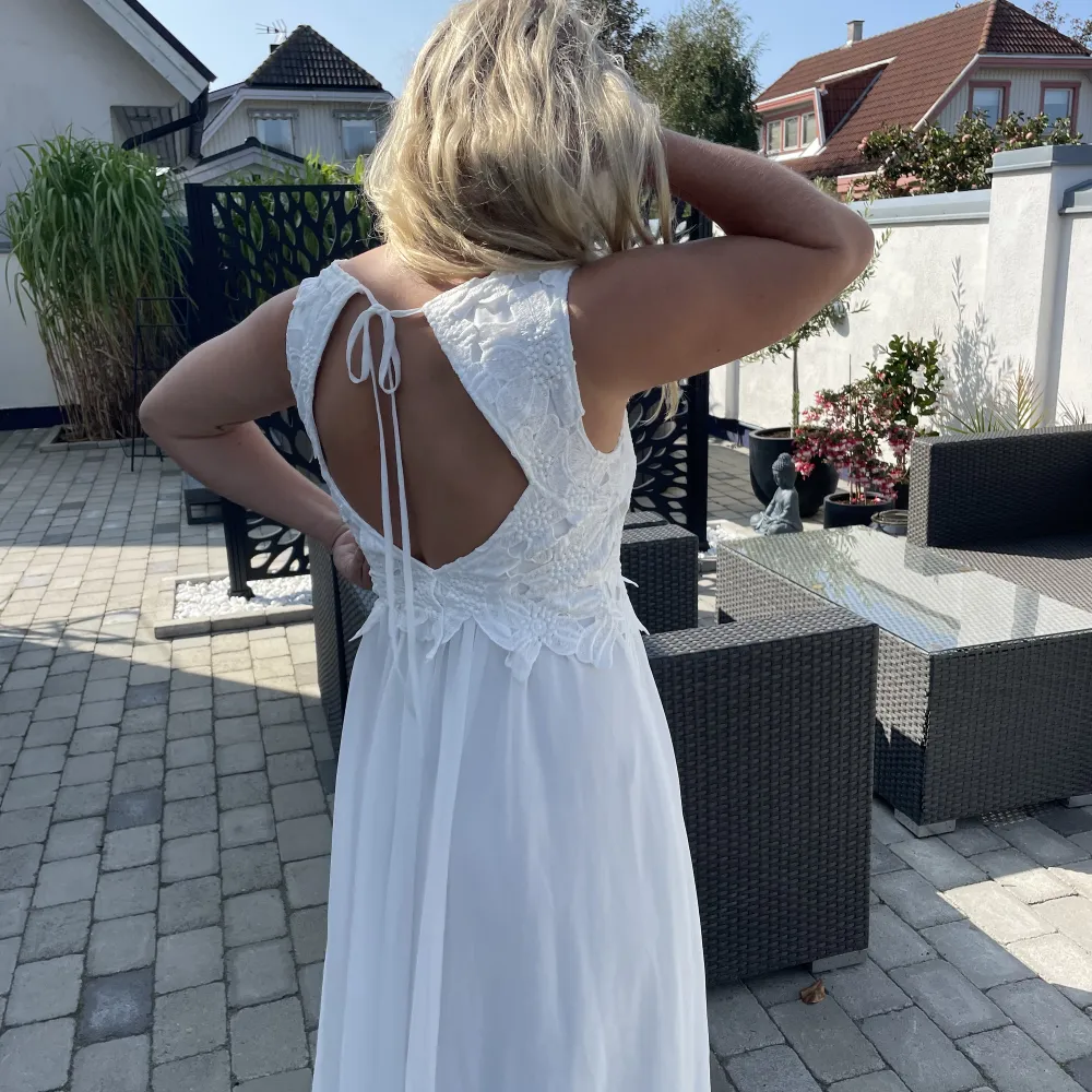 Jättefin elegant långklänning. Mekot.