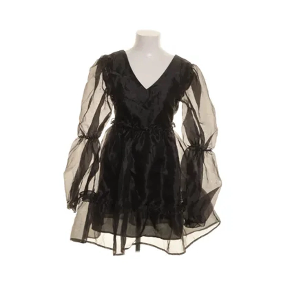 Open back organza klänning - 91