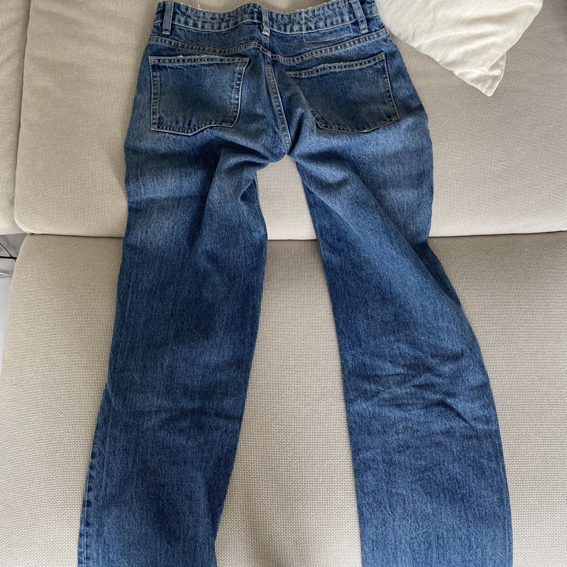Zara blåa lågmidjade jeans  - 91