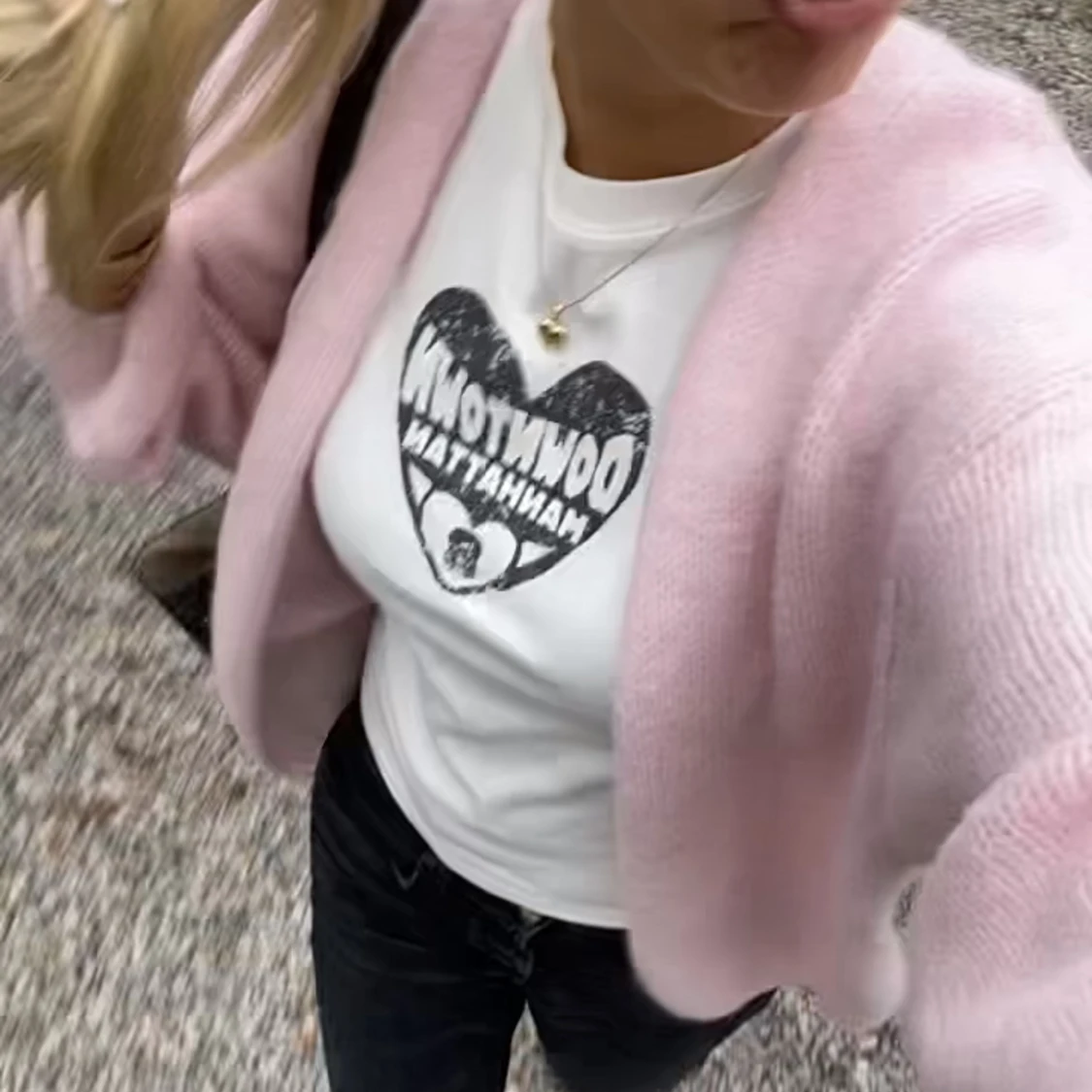 Rosa Lindex kofta  - 90