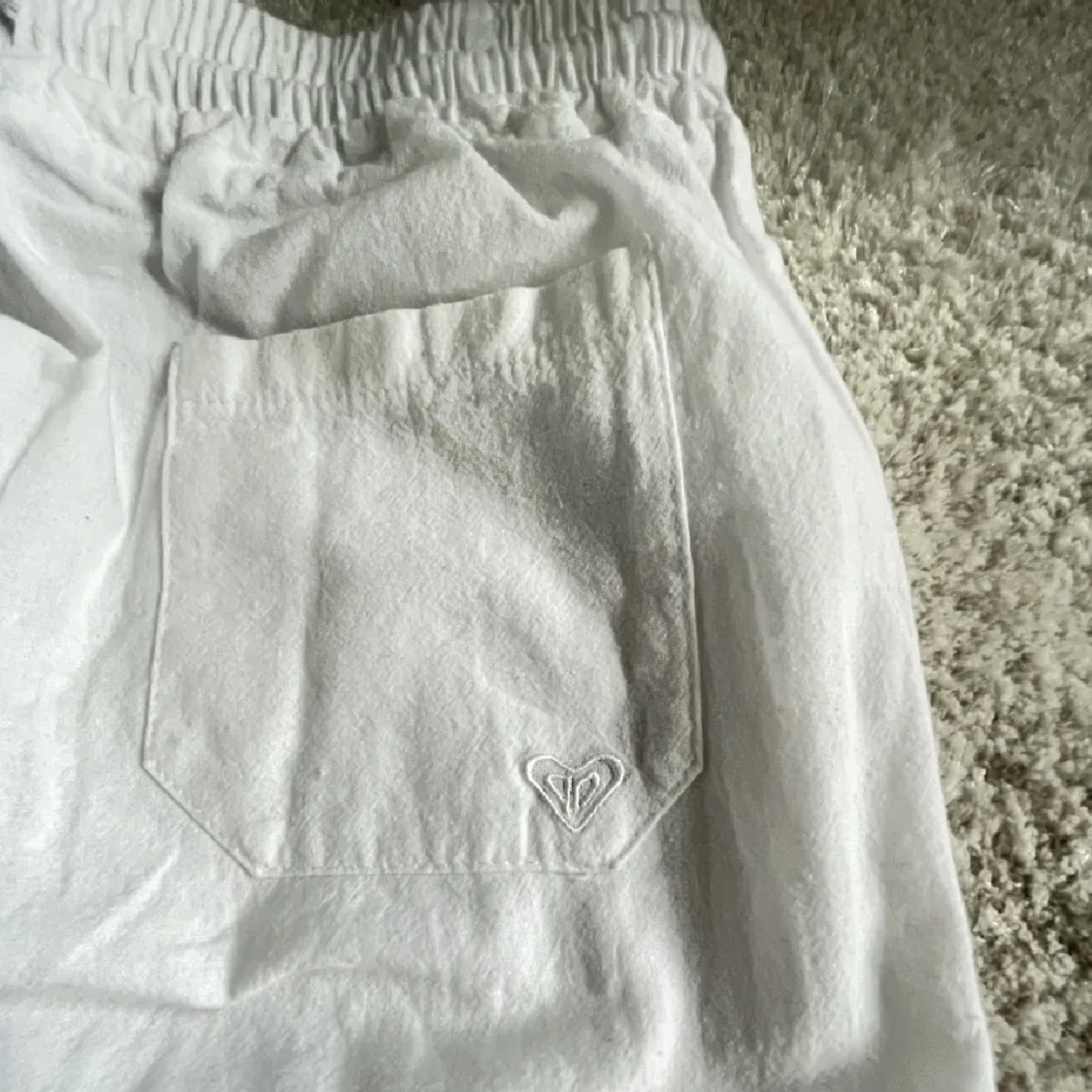 Vita lågmidjade linnebyxor! - 91