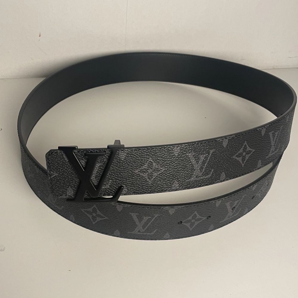 Louis Vuitton LV Initiales 40mm Matte Black Belt