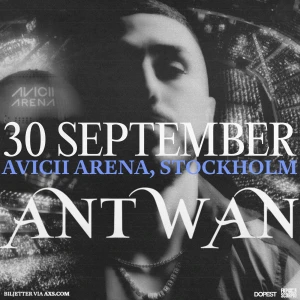 EN biljett till antwans konsert  - Säljer min biljett då jag ej kan vara där SEC A9 ROW 14 SEAT 7 Pris kan diskuteras 