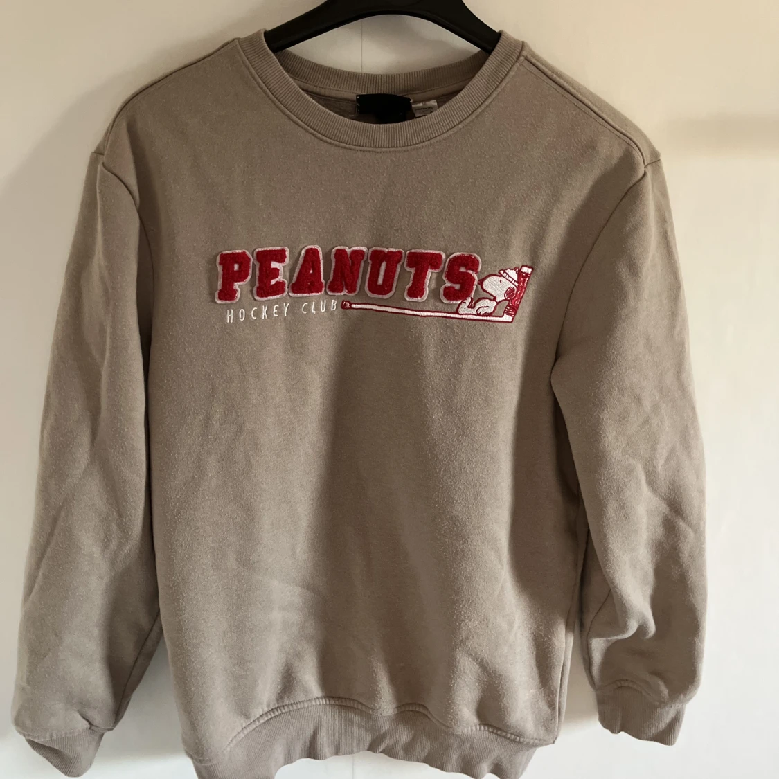 Beige Sweatshirt med tryck - 90