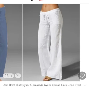 Linnebyxor  - Jag säljer mina vita linnebyxor i storlek Medium.  Jag säljer dem pga att dom var försmå för mig.  Perfekta sommarbyxor.