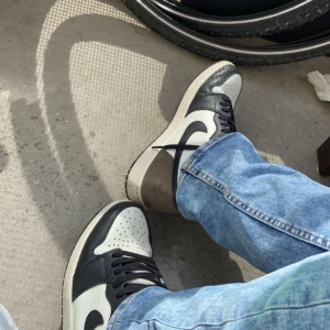 Jordan 1 Mocha - J1 mocha använda lite creasade låda samt båda skosnören kommmer med strlk44