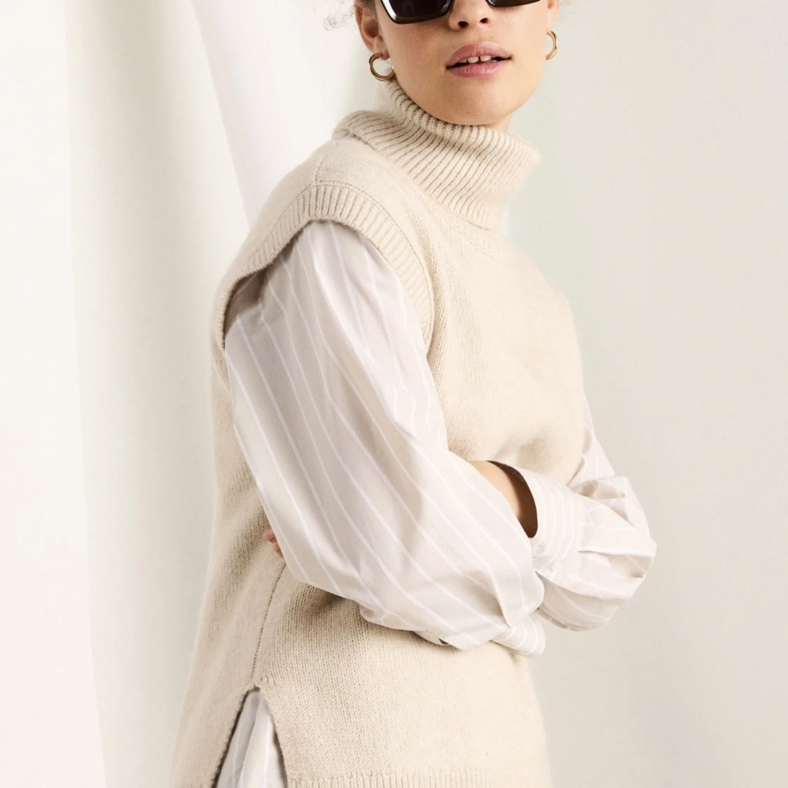 Stickad poloväst - 90