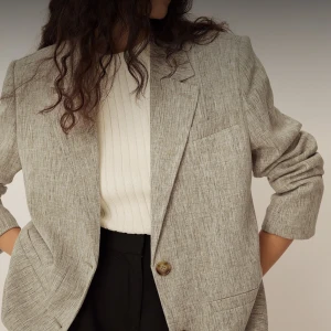 Oversized kavaj  - Superfin grå/beige kavaj! I nyskick, endast testad! 