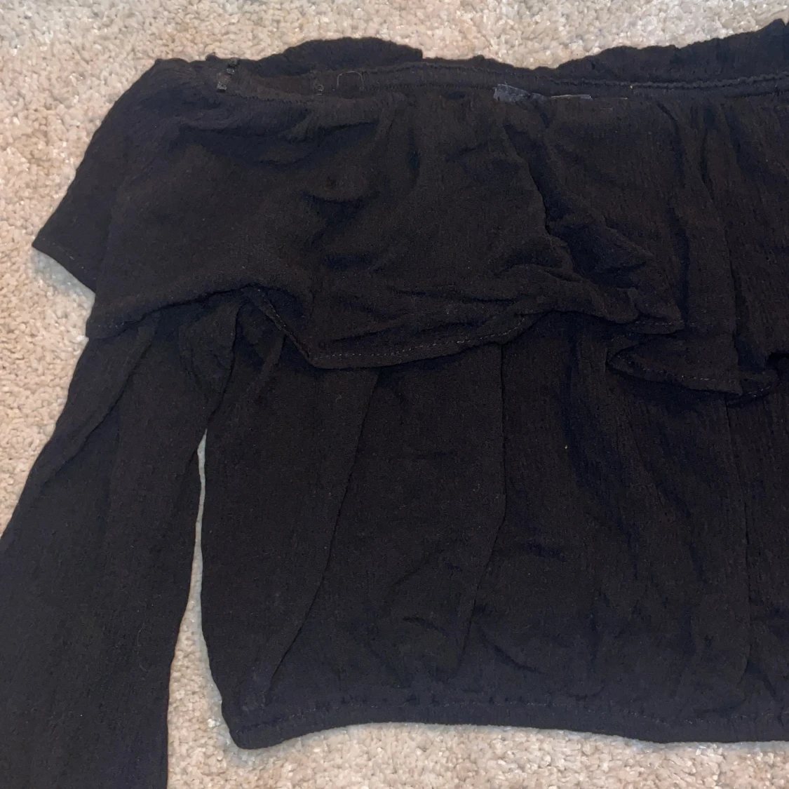 Offshoulder croptop långärmad - 90