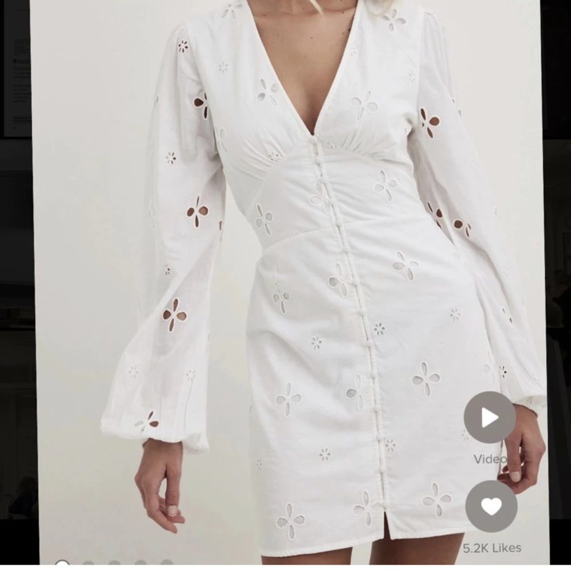 Vit klänning från NA-KD