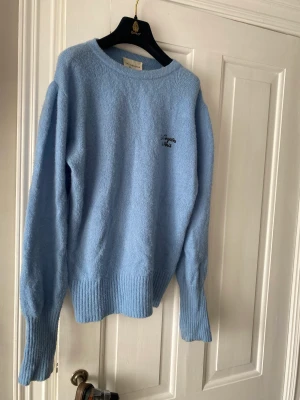 Les coyotes des Paris  - Ljusblå stickad tröja ifrån Les coyotes ses Paris. Använd ett par gånger och är lite nopprig men annars inga tydliga defekter på användning. Storleken är 16 men skulle säga att den passar både S och m. 