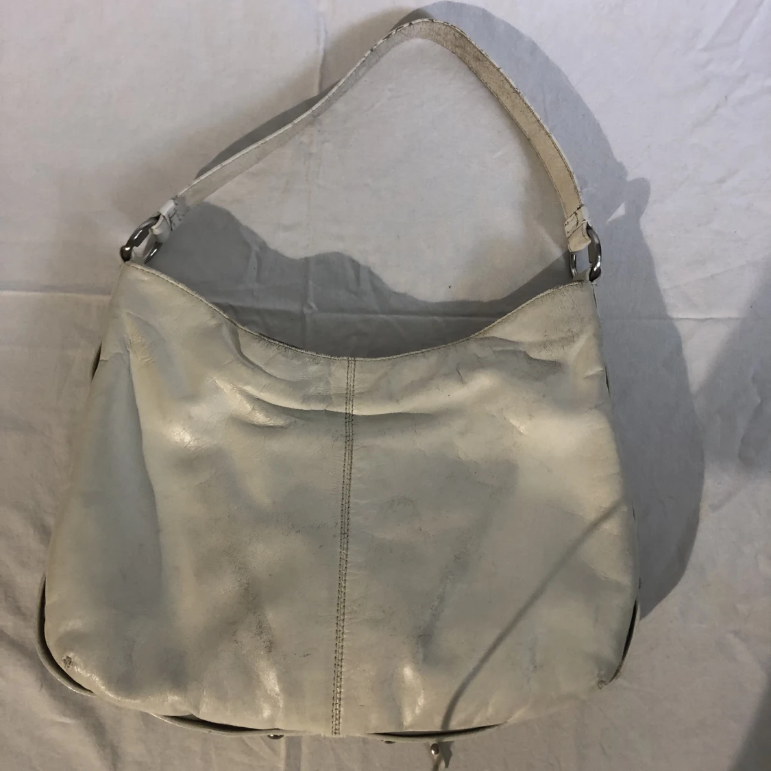 Vit läderväska - 91