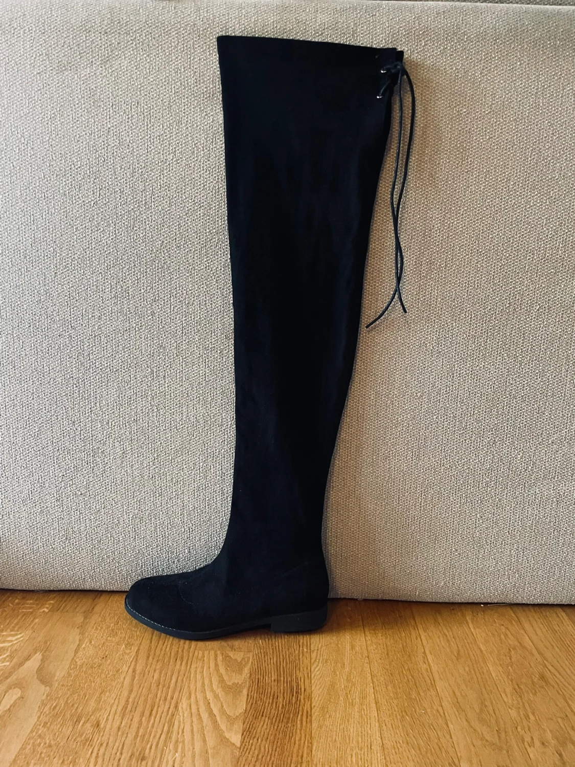 Extra långa highboots, svarta