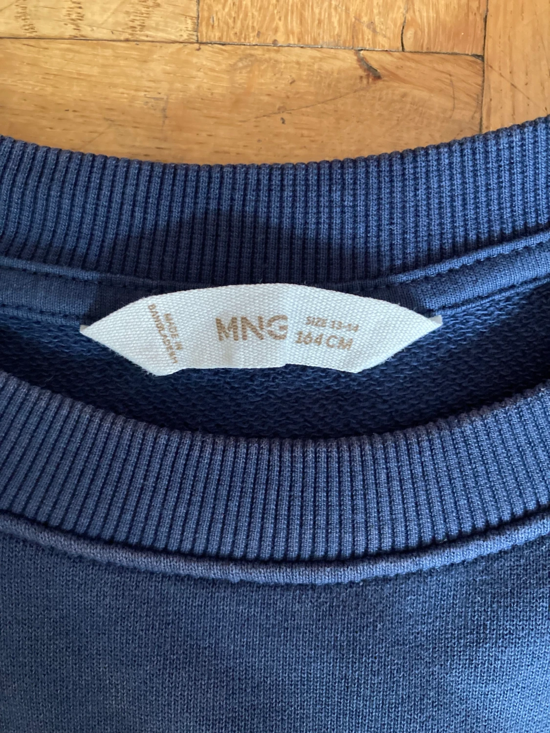 Blå tröja tjocktröja Mango stl 164 - 91